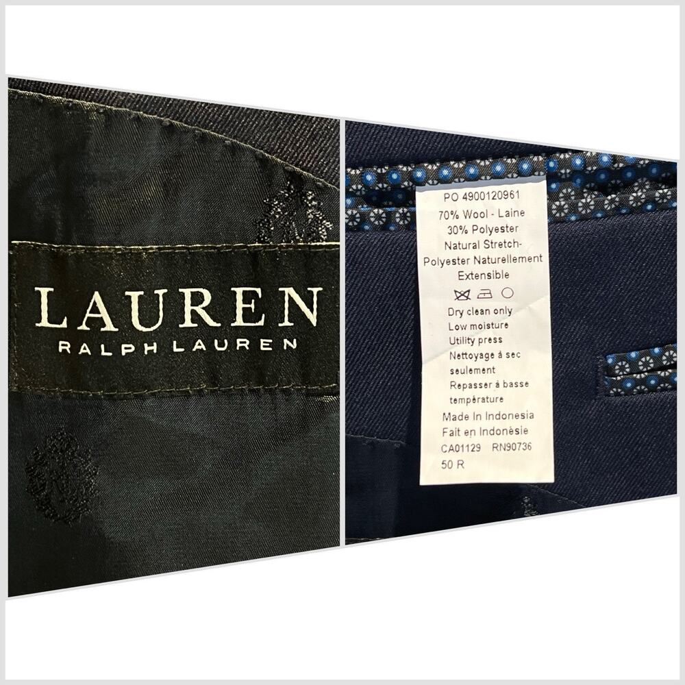 Ralph Lauren LRL Black Label Mens 50R Navy Blue Casual Blazer Sport Jacket - Picture 16 of 16